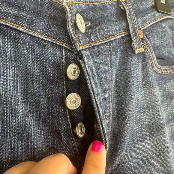 7 for all Mankind jeans boycut 30 bootcut causal button fly‎ Women's Blue Jeans - Picture 5 of 10